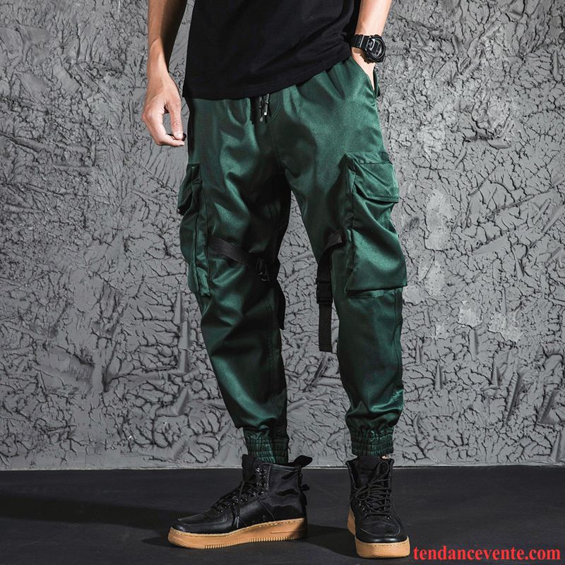 Pantalon Cargo Homme Légère Neuvième Pantalon Harlan Tendance Bureau Été Vert