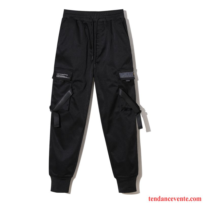 Pantalon Cargo Homme Tendance Été Pantalons Bureau Noir