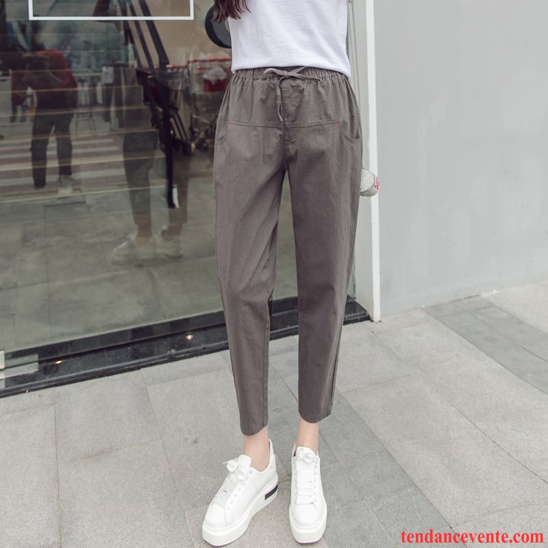 Pantalons Femme Étudiant Harlan L'automne Printemps Bureau Tous Les Assortis Gris