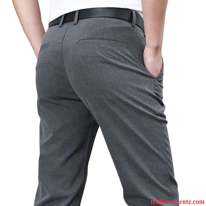 Pantalons Homme Baggy Extensible Séchage Rapide De Travail Été Légère Gris Foncé