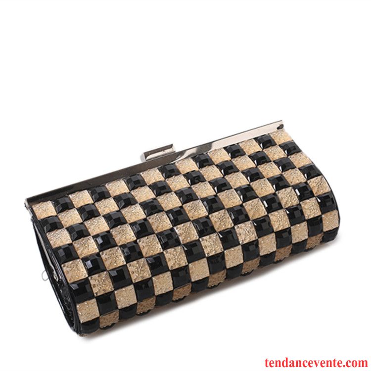 Portefeuille Femme Diamant Le Nouveau Europe Pochette Pierres De Strass Tendance Noir