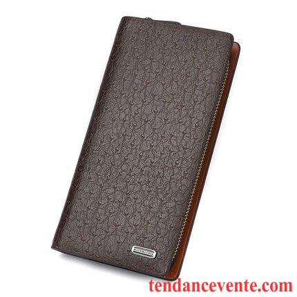 Portefeuille Homme Fermeture Éclair Jeunesse Téléphone Portable Entreprise Longue Section Pochette