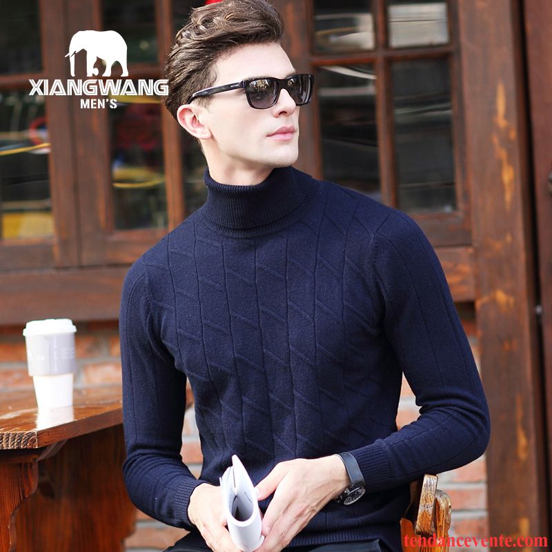 Pull Homme Mode Maille Haut Court Pullovers En Maille Jeunesse Renforcé Slim Homme La Laine Pur