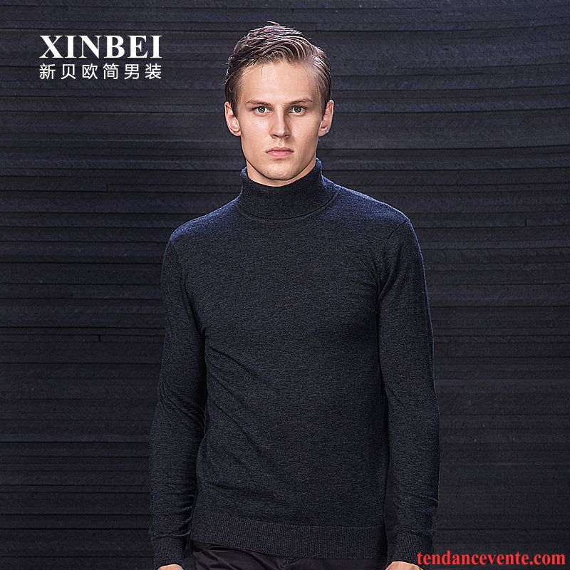 Pull Noir Col V Homme Taillissime Tricots En Maille Tendance Renforcé Haut Court Vêtements D'hiver Chemise En Bas Pull Homme Pérou