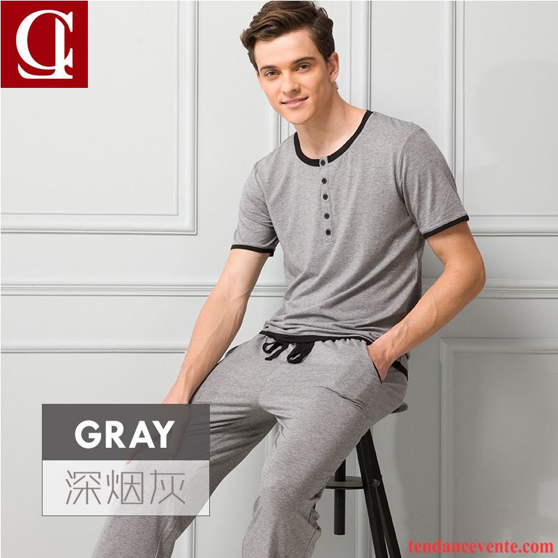 Pyjamas Fashion Homme Pas Cher Pantalon Été Outwear Baggy Homme Courte Mince Pas Cher