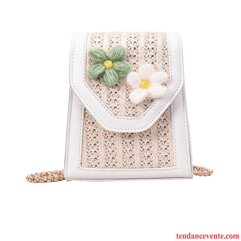 Sac À Bandoulière Femme Charmant Cœur Petit Été Le Nouveau Tendance Blanc