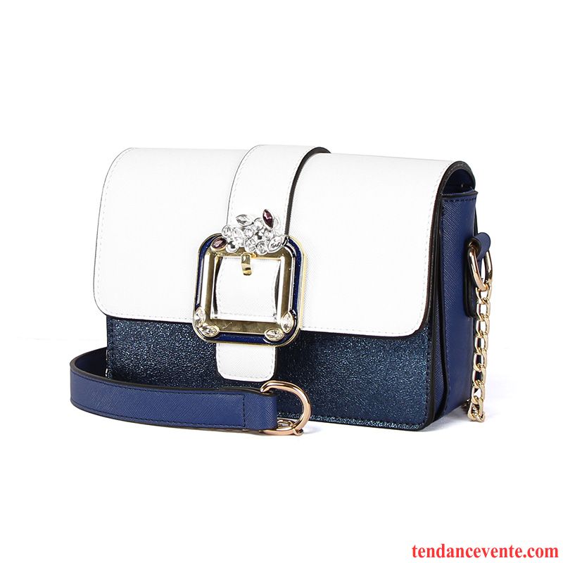 Sac À Bandoulière Femme Le Nouveau Simple Mode Sac De Messager Été All-match Bleu