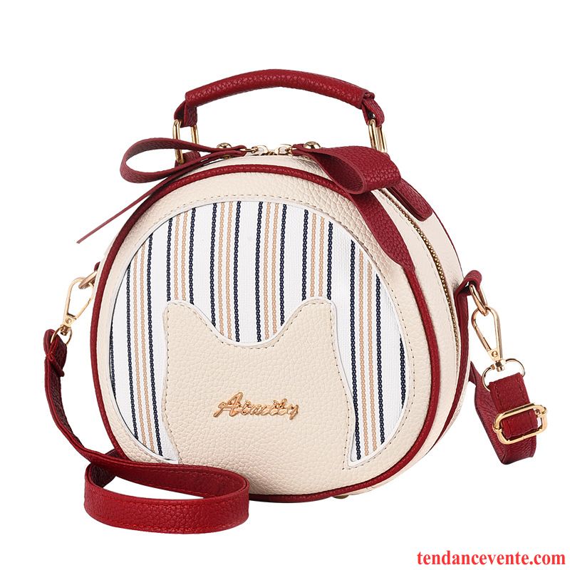 Sac À Bandoulière Femme Sac De Messager Printemps Mode Petit Simple Le Nouveau Multicolore Rouge