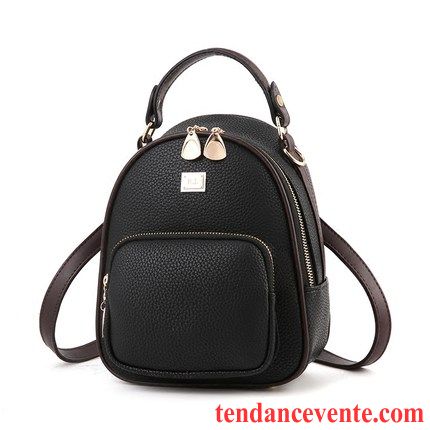 Sac À Dos Femme All-match Petit Mode Ultra Tendance Loisir Noir