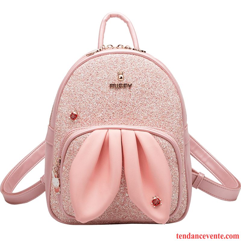 Sac À Dos Femme Charmant Le Nouveau Enfant All-match Lapin Mode Rose