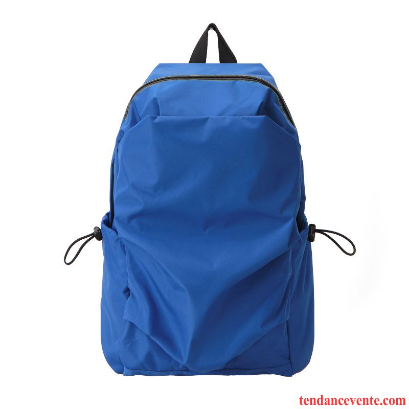 Sac À Dos Femme Le Nouveau Tendance Étudiant Mode Homme Cartable Bleu