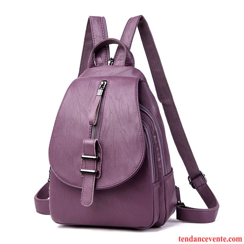 Sac À Dos Femme Petit All-match Sac Poitrine Mode Personnalité Simple Violet