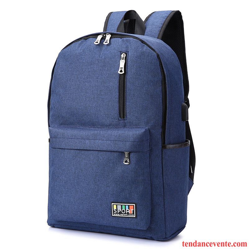 Sac À Dos Homme Sport Entreprise Banlieue Lumière Sac D'ordinateur Portable Voyage Bleu