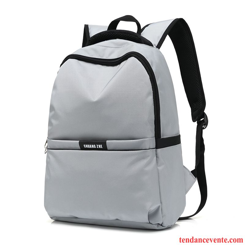 Sac À Dos Homme Tendance Jeunesse Gros Mode Simple Campus Gris