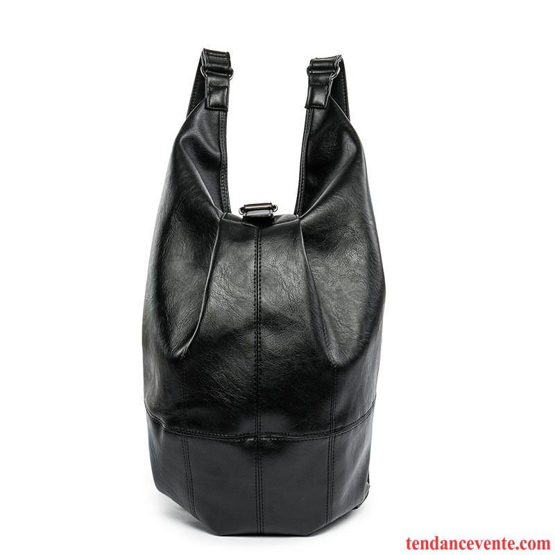 Sac À Dos Homme Étudiant Jeunesse Multifonctions Voyage Tendance Cartable Noir