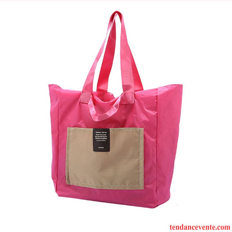 Sac À Dos Randonnée Femme Court Charmant Voyage Lumière Simple Portable Rose