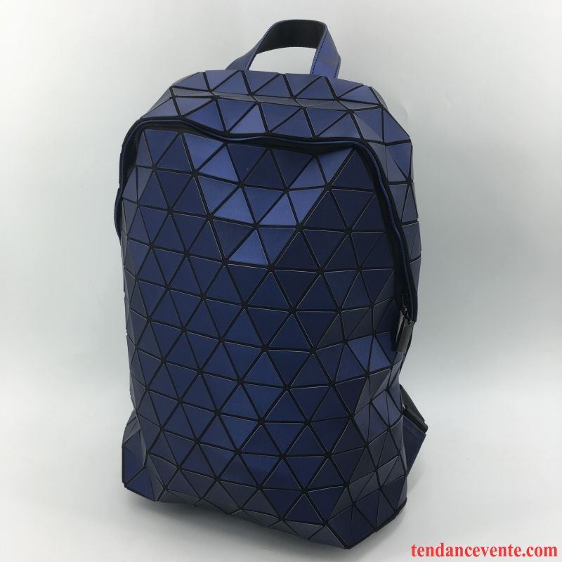 Sac À Dos Randonnée Femme Homme Mode Grande Capacité Tendance Le Nouveau Voyage Bleu