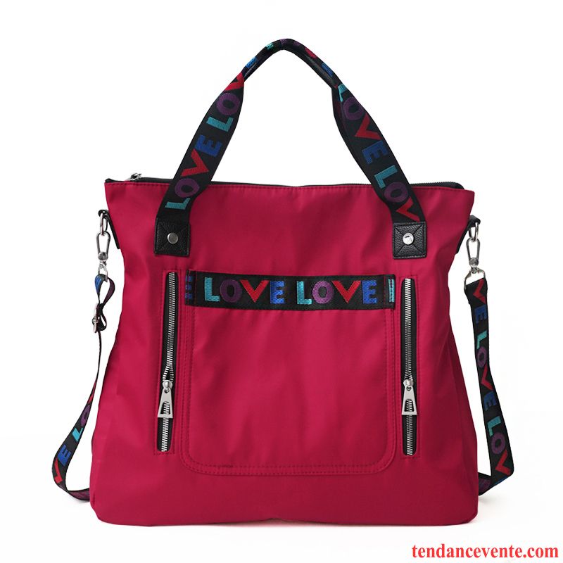 Sac À Dos Randonnée Femme Portable Loisir Aptitude Court Réseau Voyage Rouge