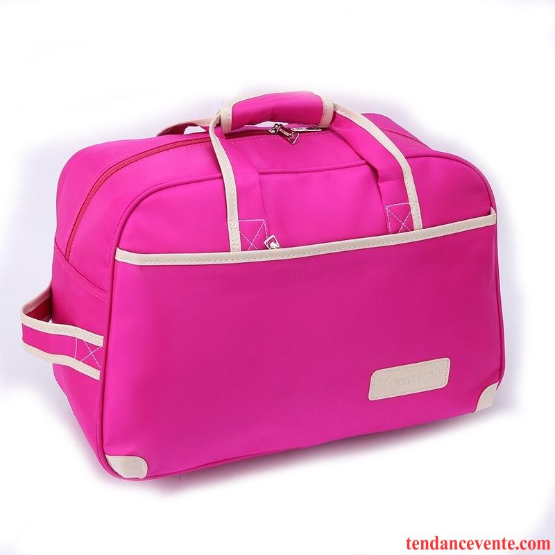 Sac À Dos Randonnée Femme Sacs À Bandoulière Voyage Plier Portable Grande Capacité Admission Rose