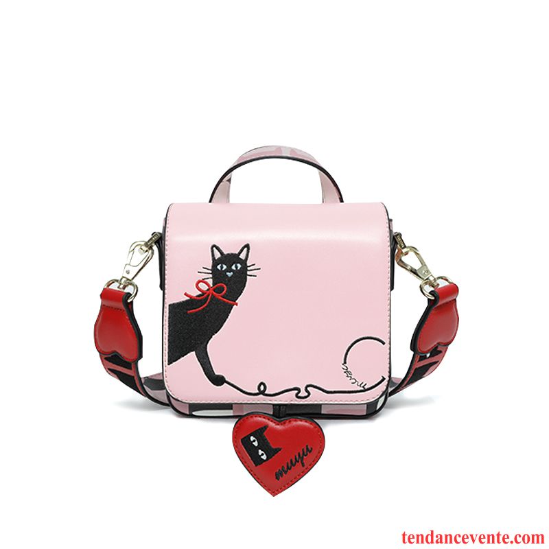 Sac À Main Femme Le Nouveau Sacs À Bandoulière Mode All-match Petit Sac De Messager Rose