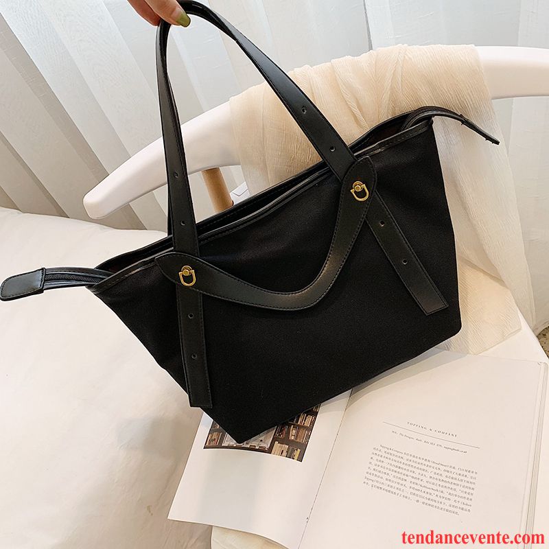 Sac À Main Femme Loisir Portable Tote All-match Le Nouveau Grande Capacité Noir