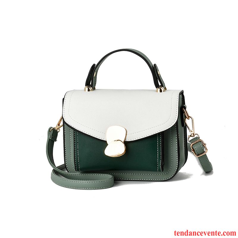 Sac À Main Femme Portable Le Nouveau Été Frais Petit Mode Couleur De Contraste Vert