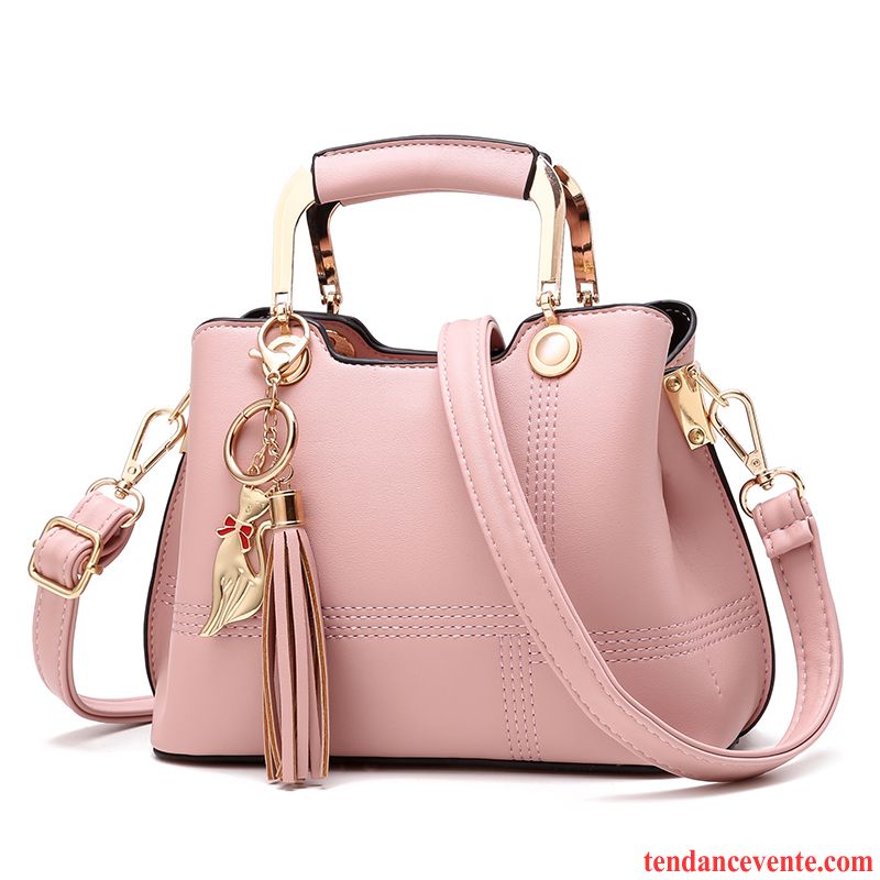 Sac À Main Femme Sac De Messager Tendance Petit Mode Le Nouveau All-match Rose