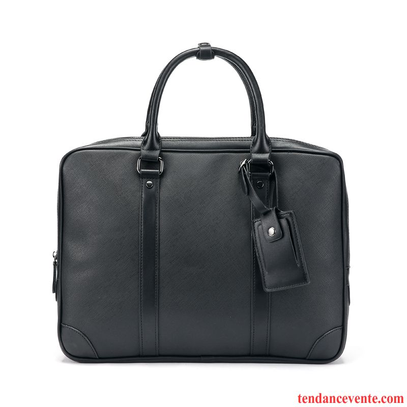 Sac À Main Homme Entreprise Ensemble De Fichiers Mallette Mode Qualité Tendance Noir