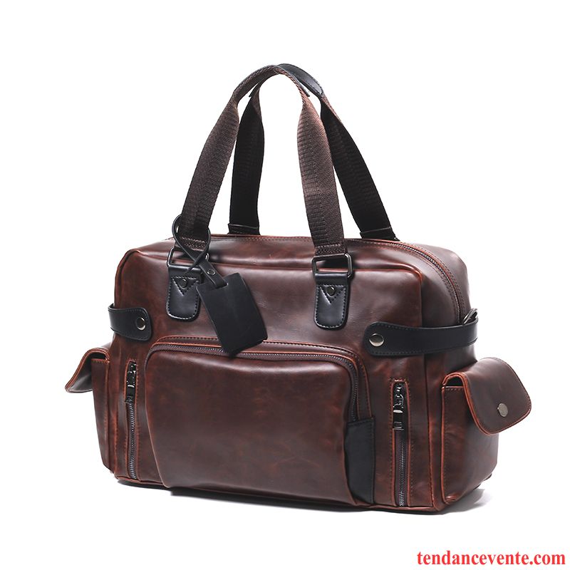 Sac À Main Homme Le Nouveau Rétro Voyage Sac De Messager Loisir Tendance Marron