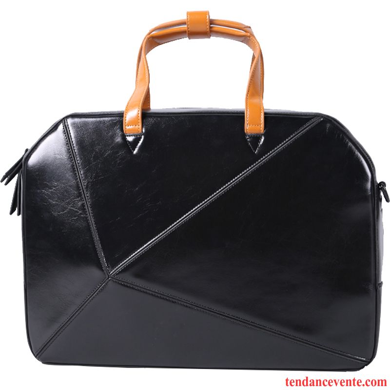 Sac À Main Homme Original Sac De Messager Sac D'ordinateur Portable Entreprise Mallette Cuir Noir