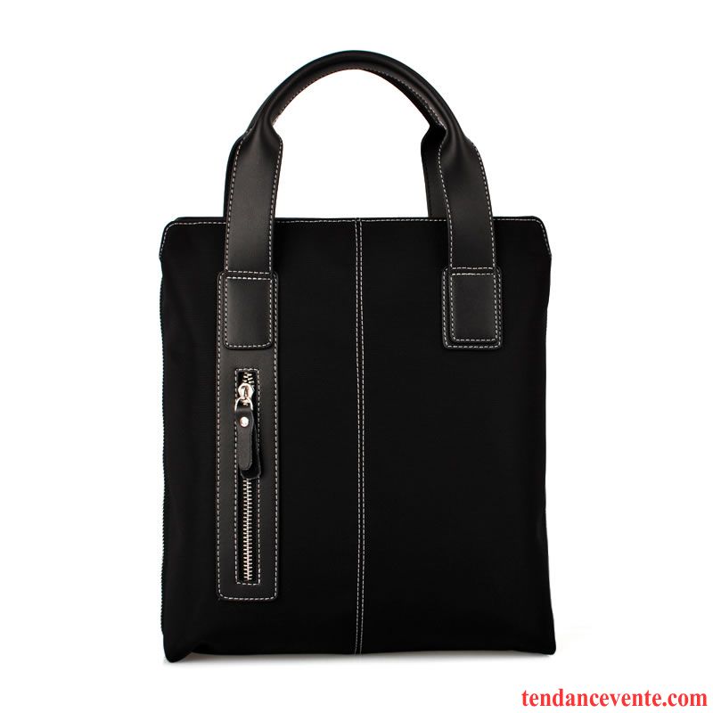 Sac À Main Homme Sac De Messager Entreprise Loisir Mallette Sacs À Bandoulière Toile Noir