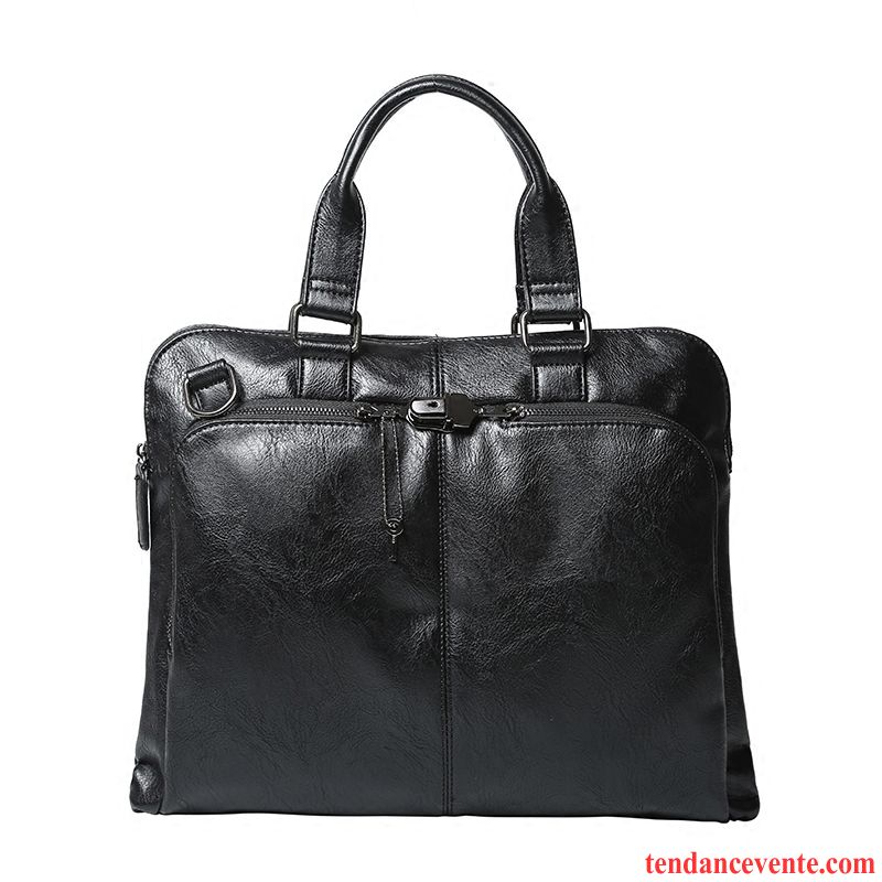 Sac À Main Homme Sac De Messager Sac Poitrine Sacs À Bandoulière Loisir Entreprise Le Nouveau Noir