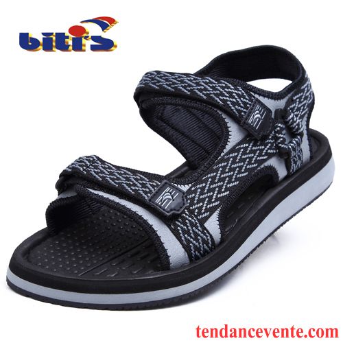 Sandales Homme En Cuir Décontractée Tendance Homme Été Caoutchouc Vacances Plage