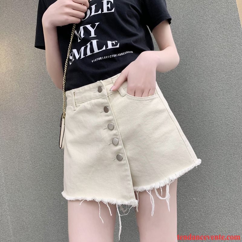 Shorts Femme A Lettre Tendance Pantalon Chaud Shorti Vacances Printemps