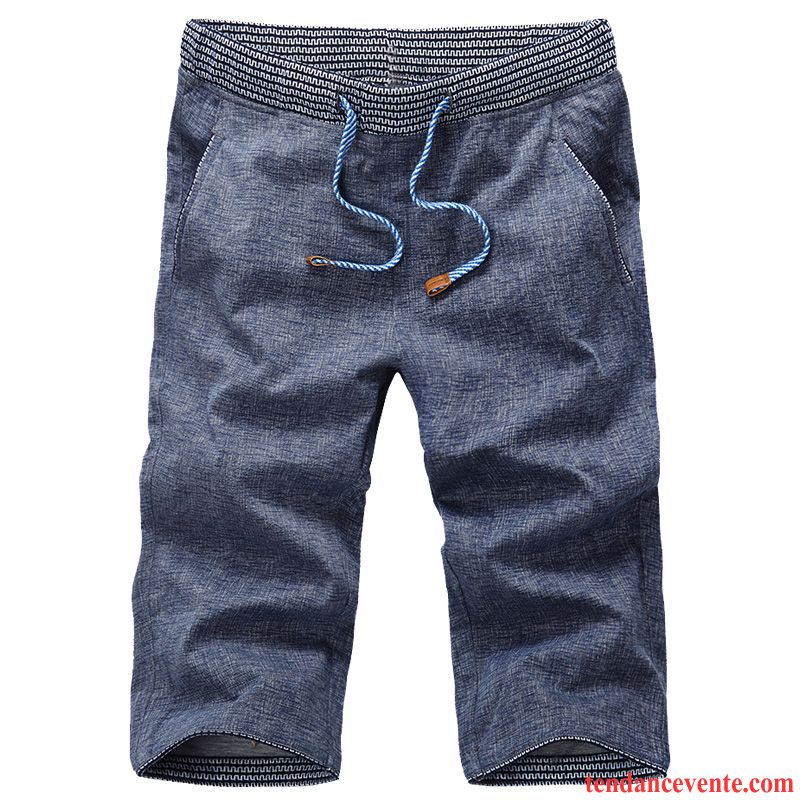 Shorts Homme Sport Slim Shorti Baggy Légère Été Bleu