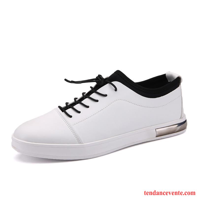 Soldes Chaussures Homme Cuir Homme Plates Étudiant Adolescent Tendance Chaussures En Coton Chaussures De Skate L'automne Blanc Hiver Décontractée Rose Vente