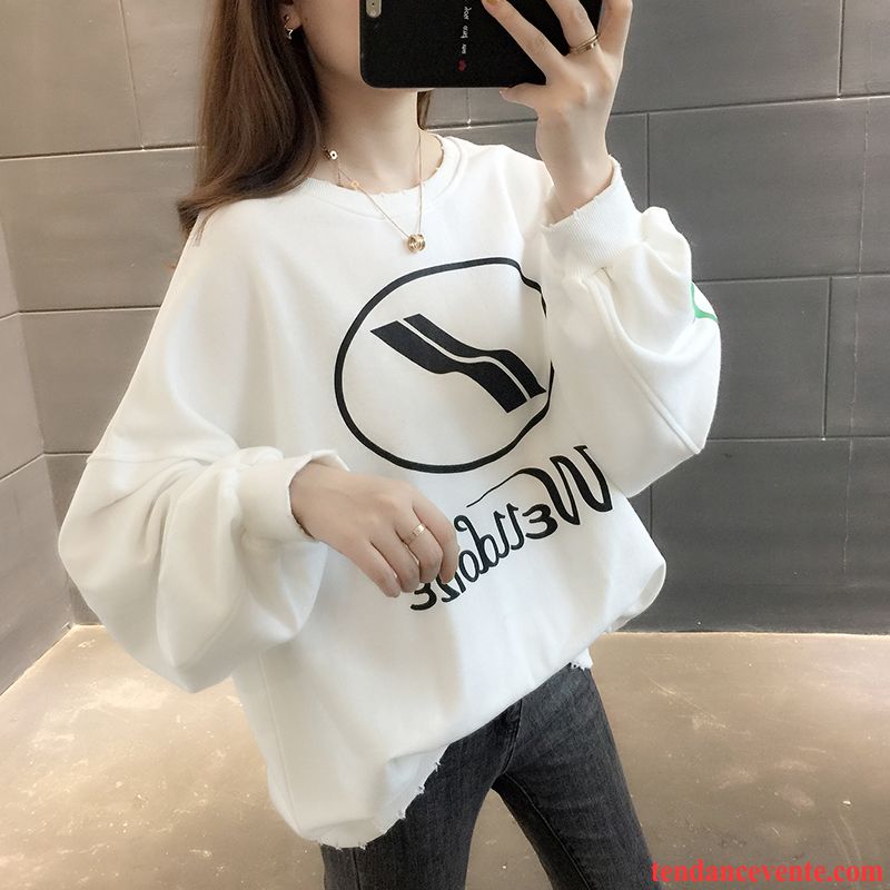 Sweat À Capuche Femme Hoodies Tous Les Assortis Légère Une Veste Tendance L'automne Blanc