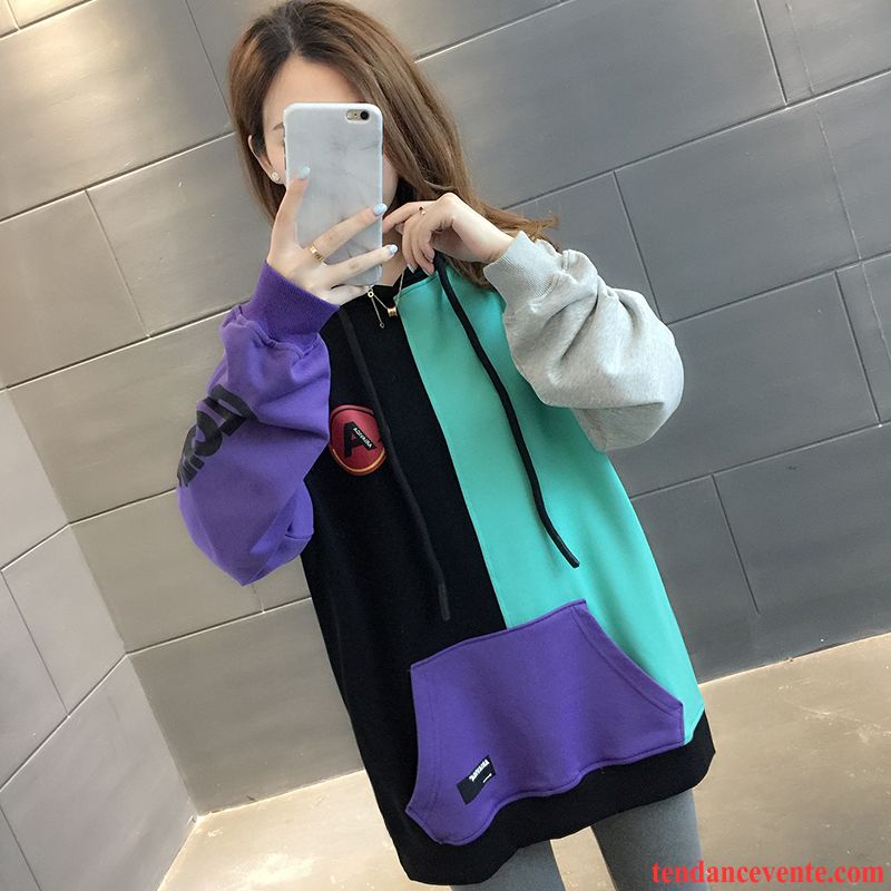 Sweat À Capuche Femme Une Veste Tendance Légère Pardessus Printemps Hoodies Vert