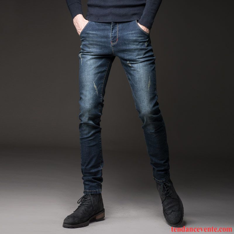 Taille De Pantalon Homme Pantalon Slim L'automne Homme Hiver Jeunesse Jambe Droite Renforcé Plus De Velours Pérou