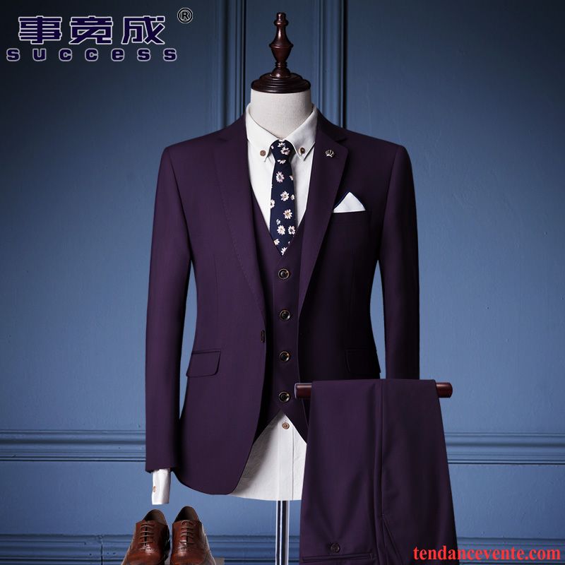 Tenue De Mariage Homme Pas Cher Professionnel Ensemble Homme De Travail Slim Mariage Costume Bisque