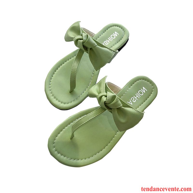 Tongs Femme Chaussons Tous Les Assortis Plage Été Mode Vacances Rouge Vert