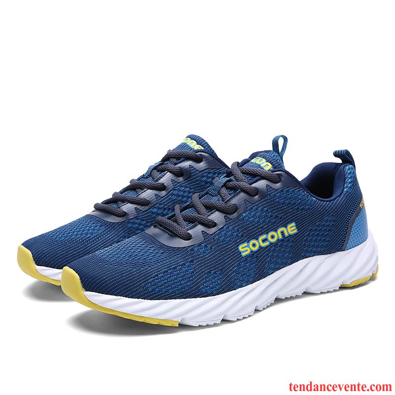 Vente De Chaussures De Running Authentique Chaussures De Voyage Respirant Le Jogging Chaussures De Course Fantaisie Léger Homme Étudiant Sport Écarlate