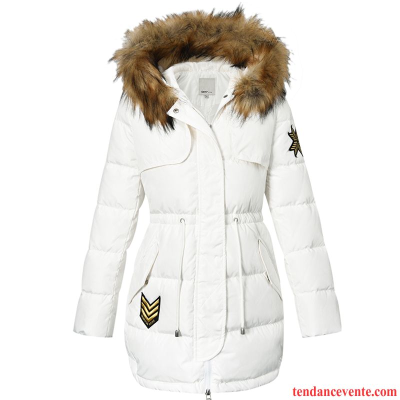 Veste Duvet Femme Dame Tendance Pardessus Capuche Chauds Longue Vêtements D'hiver Coupe-vent Baggy