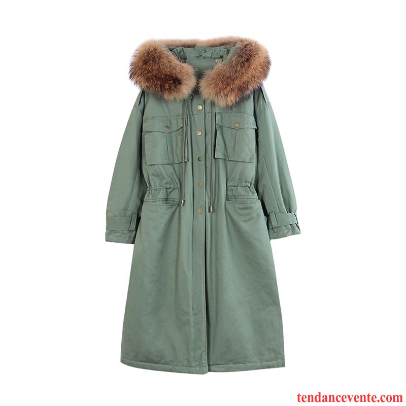 Veste En Coton Femme Gros Matelassé Vert