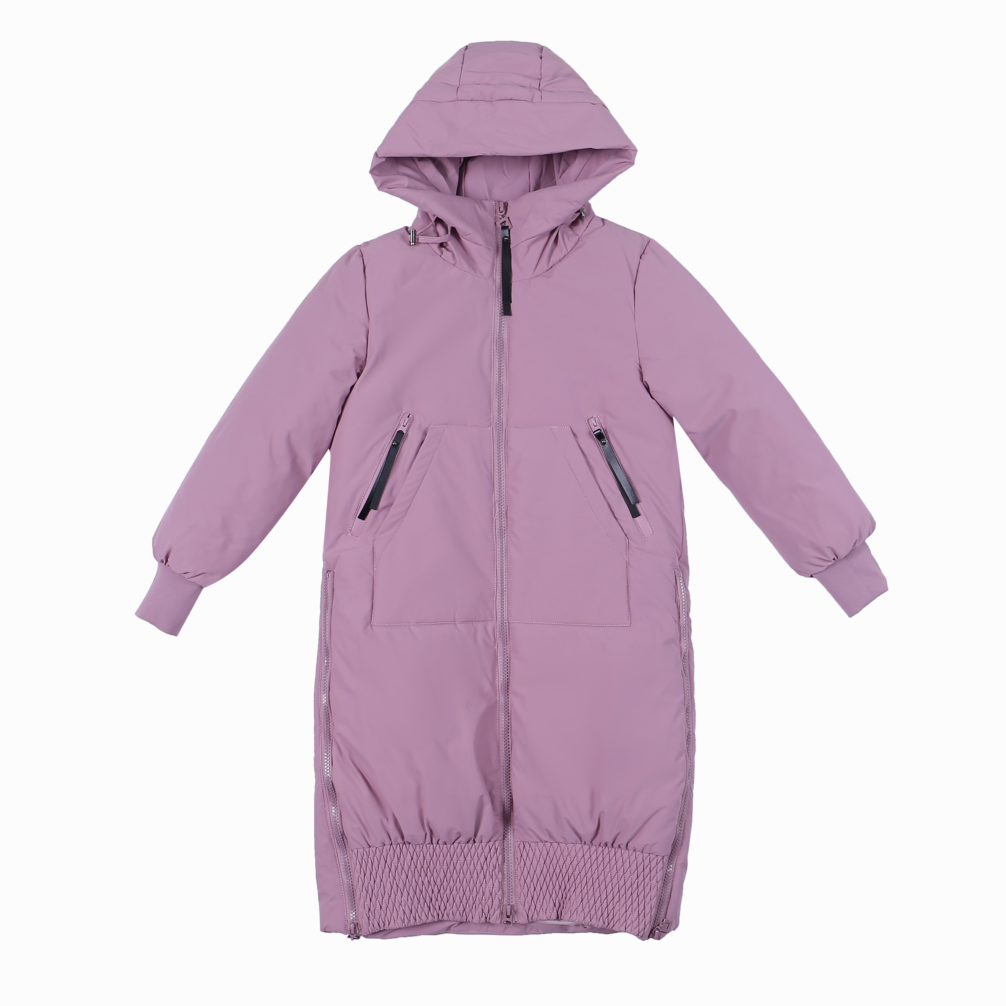 Veste En Coton Femme Longue Pardessus Matelassé Manteau En Coton Étudiant Matelassée Rose