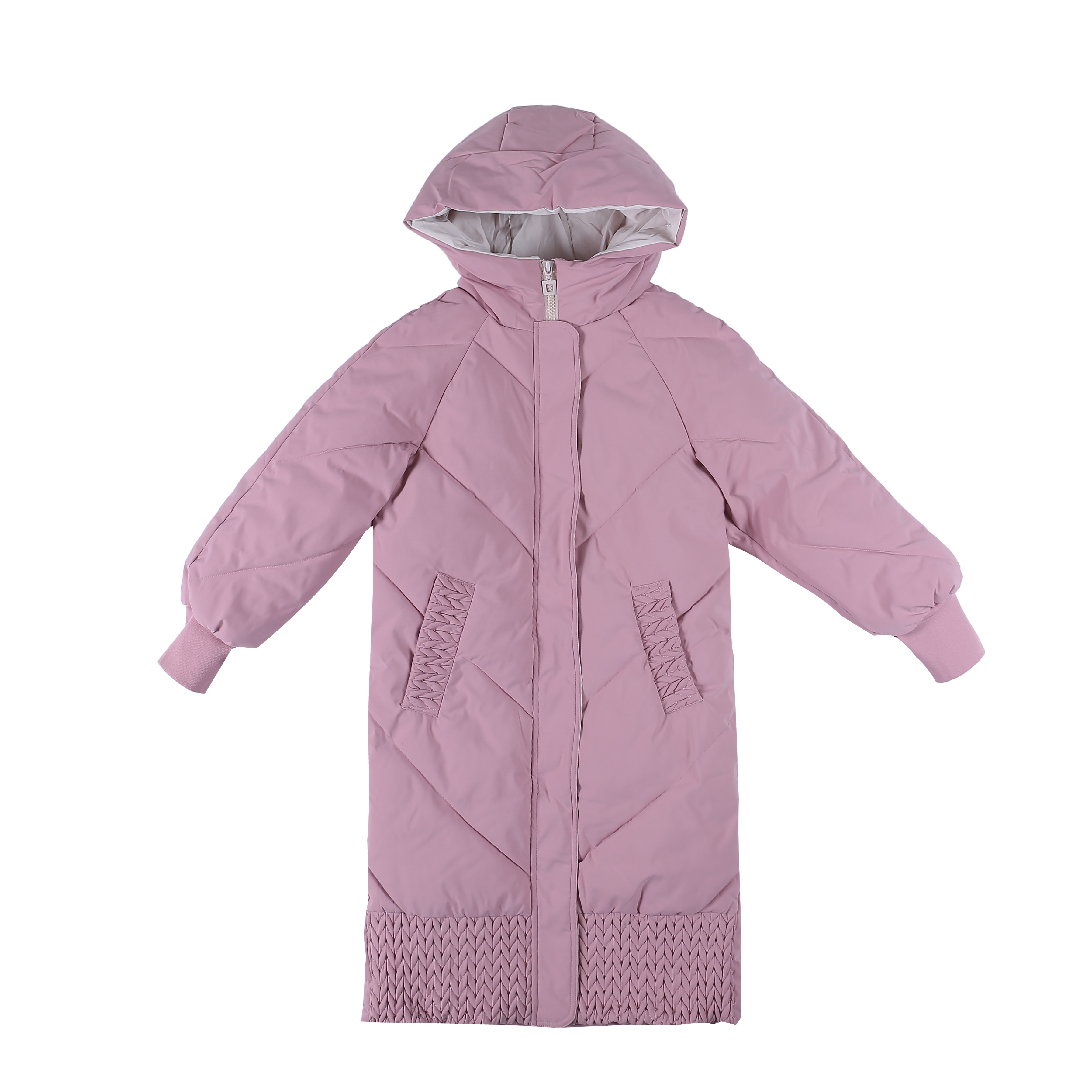 Veste En Coton Femme Manteau En Coton Hiver Matelassé Graisse Pardessus Capuche Rose