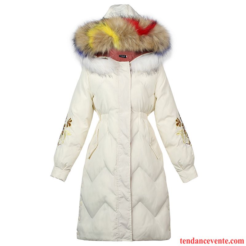 Veste En Coton Femme Renforcé Hiver Longue Slim Manteau En Coton Simple Pure