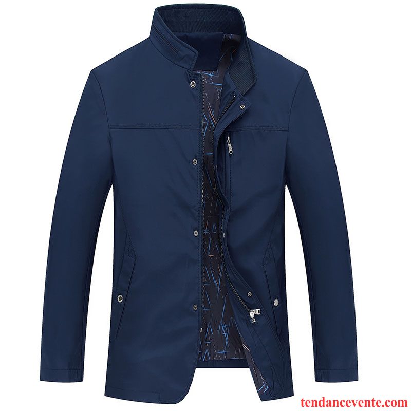 Veste Jean Homme Légère Pardessus Homme Veste Printemps Bleu L'automne Une Veste Pérou