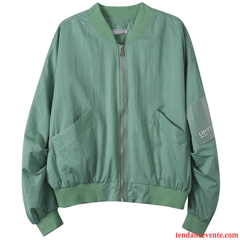 Vestes Femme Une Veste Courte Bureau Printemps Pardessus Étudiant Vert